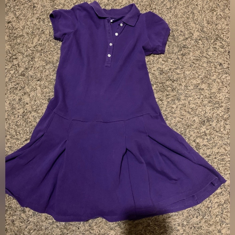 Girls’ Lands’ End - polo dress- used as school uniform - size 8